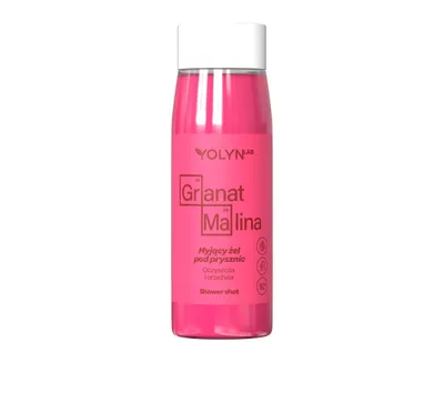 Yolyn Shower Shot, Wegański żel pod prysznic `Granat + Malina`