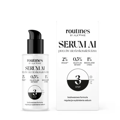 Routines by Alkmie Serum AI przeciw niedoskonałościom