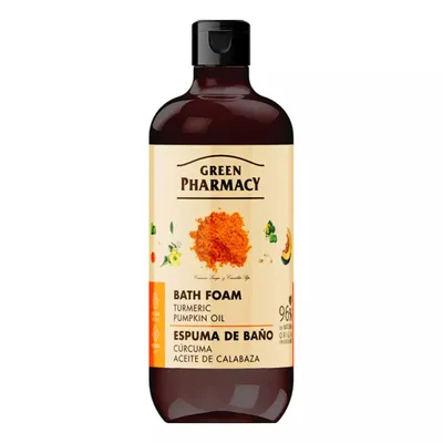 Green Pharmacy Turmeric & Pumpkin Oil, Bath Foam (Kurkuma i Olej dyniowy, Pianka pod prysznic)