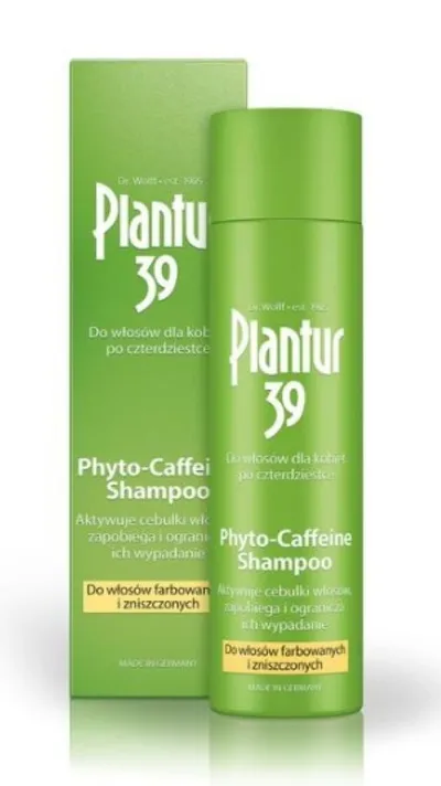 Plantur 39 Phyto-Caffeine Shampoo (Szampon z kofeiną do włosów farbowanych i zniszczonych)