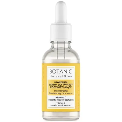 Botanic Skin Food Natural Glow, Nawilżające serum do twarzy rozświetlające