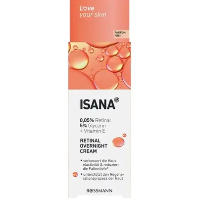 Isana Love Your Skin, Retinal Overnight Cream (Krem do twarzy z retinalem na noc)