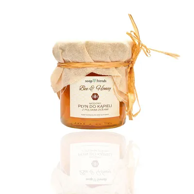 Soap & Friends Bee & Honey, Miodowy płyn do kąpieli z polskimi ziołami