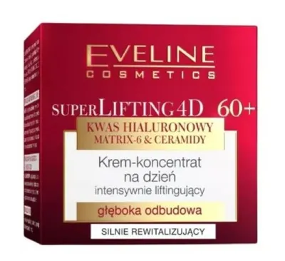 Eveline Cosmetics SuperLifting, Głęboka odbudowa, Intensywnie liftingujący krem-koncentrat na dzień 60+