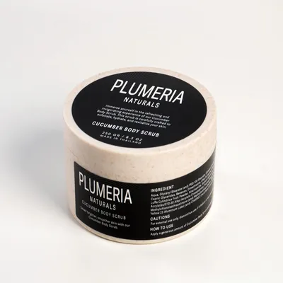 Plumeria Naturals Cucumber, Body Scrub (Ogórek, Peeling do ciała)