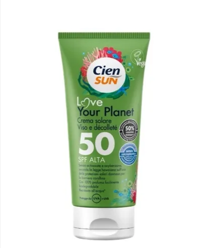 Cien Sun, Love Your Planet, Krem do opalania SPF50