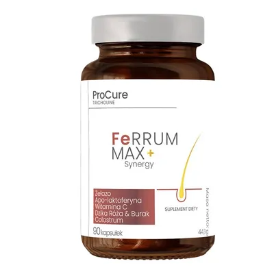 ProCure Tricholine, Ferrum Max + Synergy, Suplemet diety