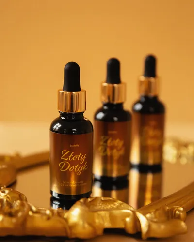 Ecolette Złoty Dotyk, Serum do twarzy z czystym 24-karatowym złotem