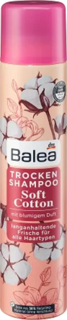 Balea Soft Cotton, Dry Shampoo (Suchy szampon do włosów o kwiatowym zapachu)