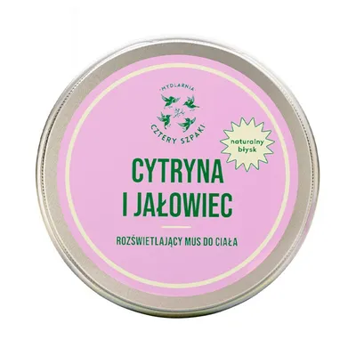 Mydlarnia Cztery Szpaki Cytryna i Jałowiec, Rozświetlający mus do ciała