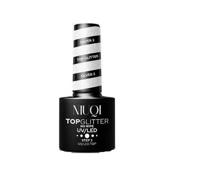 Niuqi Top Glitter (Top bez przemywania UV/LED)