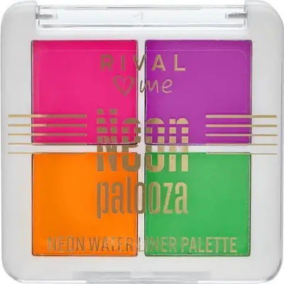 Rival Loves Me Neon Palozza, Neon Water Liner Palette (Paleta eyelinerów)