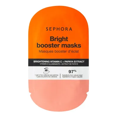 Sephora Collection, Brightening Vitamin C+ Papaya Extract , Bright Booster Masks (Pobudzająca maska pod oczy)