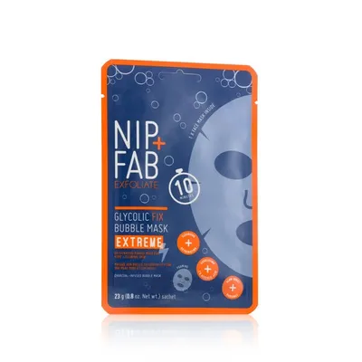 Nip+Fab Exfoliate, Glycolic Fix Bubble Mask (Maska do twarzy w płachcie z kwasem glikolowym)