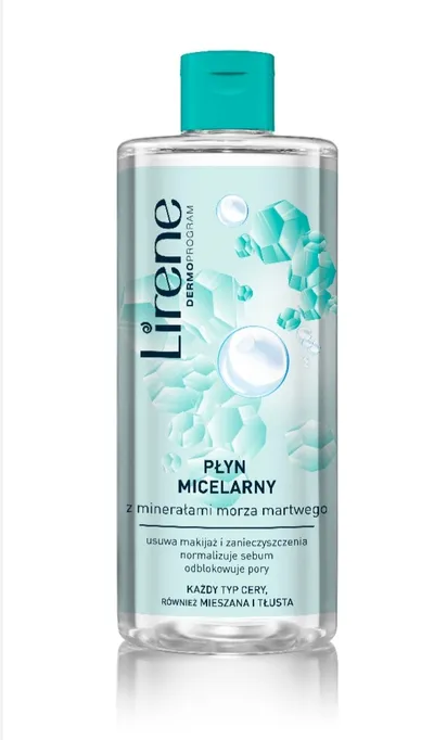Lirene Dermoprogram Micel Pure & Matt, Płyn micelarny z minerałami z Morza Martwego