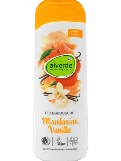 Alverde Vanilla & Tangarine, Shower Gel (Wanilia i Mandarynka, Żel pod prysznic)