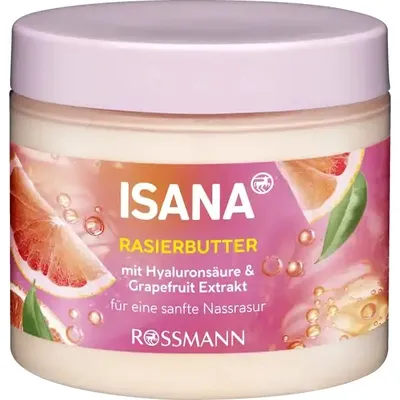 Isana Shaving Butter with Hyaluron Acid & Grapefruit Extract (Masło do golenia ciała z kwasem hialuronowym i ekstraktem z grejpfruta)