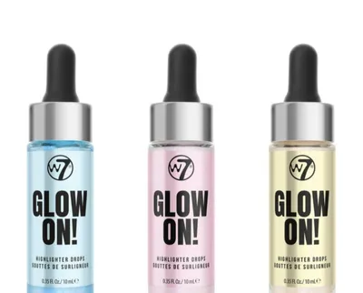 W7 Glow On!, Highlighter Drops (Rozświetlacz w płynie)