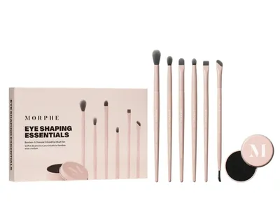 Morphe Brushes Shaping Essentials, Bamboo & Charcoal Infused Eye Brush Set (Zestaw pędzli do makijażu oczu)