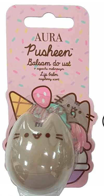 Aura Pusheen, Raspberry Lip Balm (Malinowy balsam do ust)