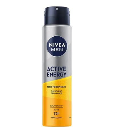 Nivea Men, Active Energy Anti-perspirant Spray 72H (Antyperspirant w spray'u)