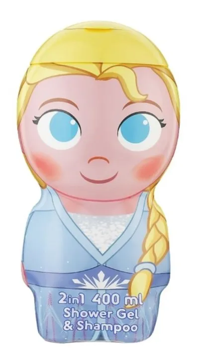 Air-Val International Frozen, Elsa, Shower Gel & Shampoo for Kids 2 in1 (Kraina Lodu, Elza, Żel pod prysznic i szampon dla dzieci 2w1)