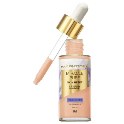 Max Factor Miracle Pure, Skin Reset 2 in 1 Serum Foundation (Pielęgnujący podkład z serum)