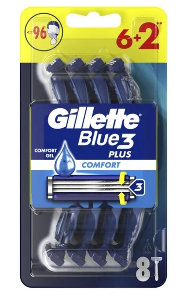Gillette Blue 3 Plus Comfort, Maszynki do golenia