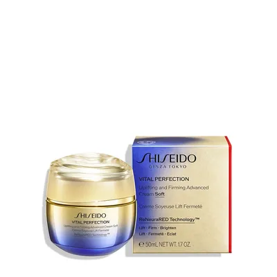 Shiseido Vital Perfection, Uplifting and Firming Advanced Cream Soft (Lekki krem ujędrniający na dzień i na noc)