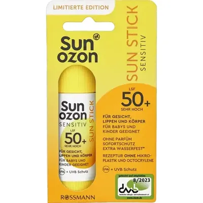 SunOzon Sensitiv,  Sun Stick SPF50+ (Sztyft do twarzy z SPF50+)