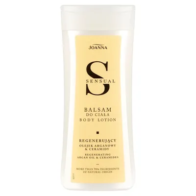Joanna Sensual Body Lotion (Olejek arganowy i Ceramidy, Regenerujący balsam do ciała)
