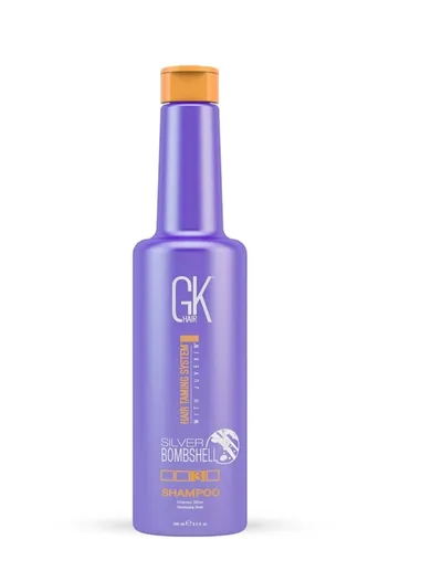 GK Hair Global Keratin Hair Taming System, Silver Bombshell Shampoo (Szampon neutralizujący miedziane odcienie)