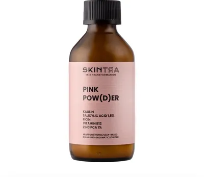 SkinTra Pink Pow(d)er, Wielofunkcyjny puder oczyszczająco-enzymatyczny na bazie glinki
