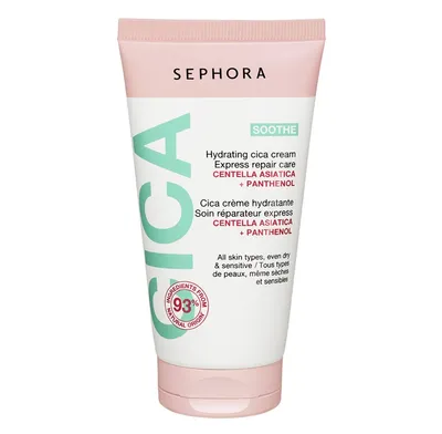 Sephora Collection, Cica, Hydrating Cica Cream, Express Repair Care (Nawilżająco-regenerujący krem do twarzy i ciała)