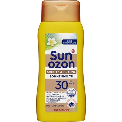 SunOzon Schutz & Bräune, Sun Milk SPF30 (Mleczko brązujące do ciała z SPF30)