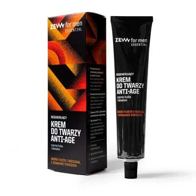 Zew For Men Essential, Regenerujący krem do twarzy anti-age do cery tłustej i mieszanej
