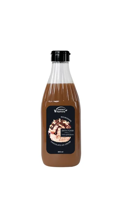 Energy of Vitamins Chocolate Ice Cream, Nourishing Bath Foam (Lody czekoladowe, Koktajlowa pianka do kąpieli)