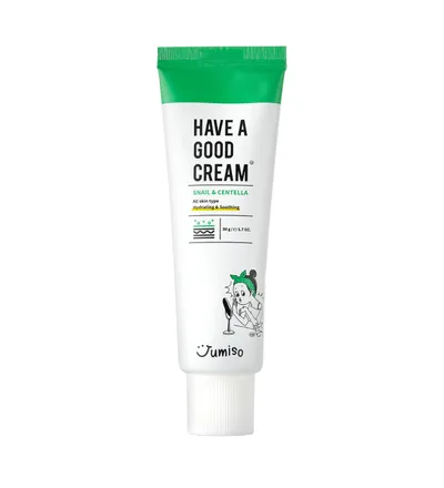Jumiso Have A Good Cream, Snail & Centella Fece Cream (Naprawczy krem do twarzy z wąkrotą i śluzem ślimaka)