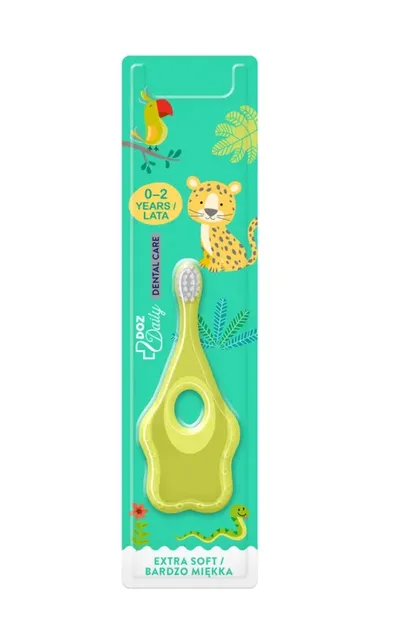 DOZ Daily, Dental Care, Extra Soft, Szczoteczka do zębów dla dzieci 0-2lat