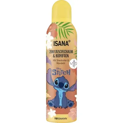 Isana Stitch, 2in1 Shower Foam & Body Lotion (Pianka do mycia ciała i balsam pod prysznic 2w1)