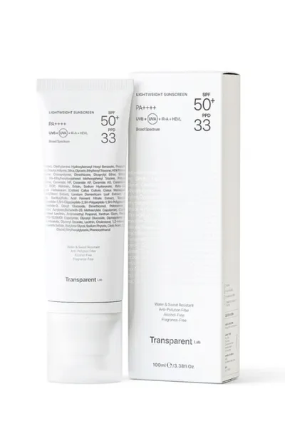 Transparent Lab Lightweight Sunscreen SPF50+ PPD33 (Lekki krem przeciwsłoneczny SPF50+)