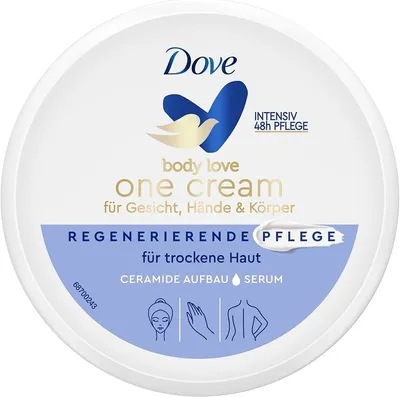 Dove Body Love, 48h Nourishing Care, One Cream For Face, Hand & Body (Odżywczy krem do twarzy, rąk i ciała)