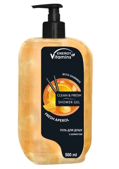 Energy of Vitamins Fresh Prosecco, Clean & Fresh Shower Gel with Shimmer (Rozświetlający żel pod prysznic)