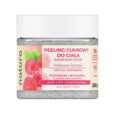 Natura Care Malinowa Fantazja, Peeling cukrowy do ciała