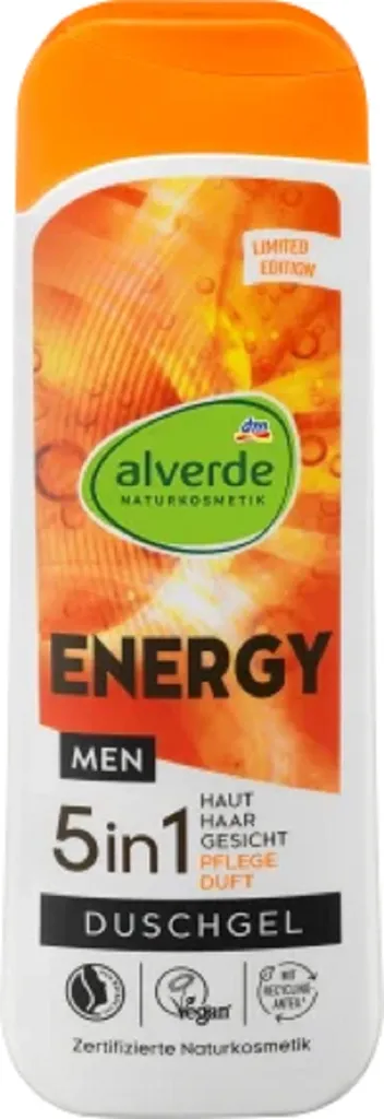 Alverde Men, Energy Shower Gel 5 in 1 (Żel pod prysznic 5w1)