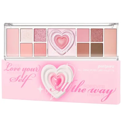 Peripera 01 Prestige Pink, All Take Mood Like Palette (Paleta cieni do powiek)