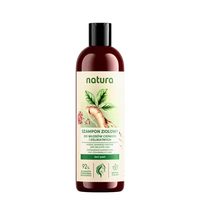 Natura Care Żeń-Szeń, Szampon ziołowy do włosów cienkich i delikatnych
