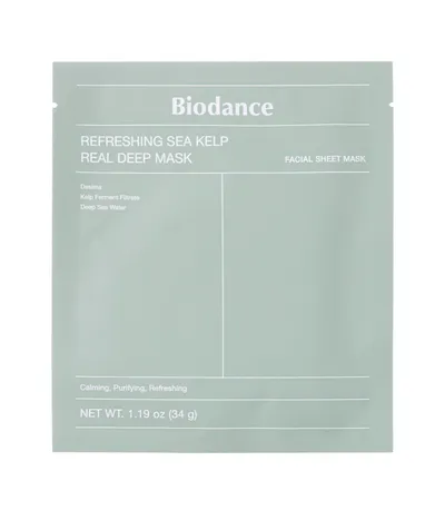 Biodance Refreshing Sea, Kelp Real Deep Mask (Kojąco-nawilżająca maska do twarzy w płachcie)