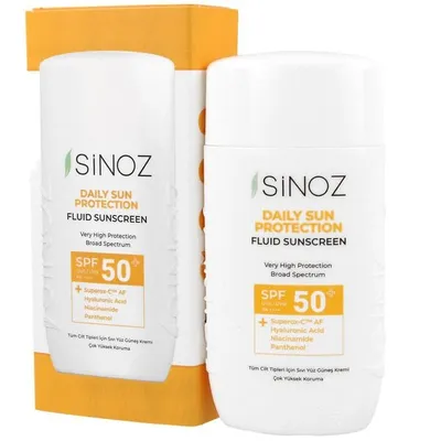 Sinoz Daily Sun Protection, Fluid Sunscreen SPF50+PA++++ (Ochronny krem do twarzy SPF50+PA++++)