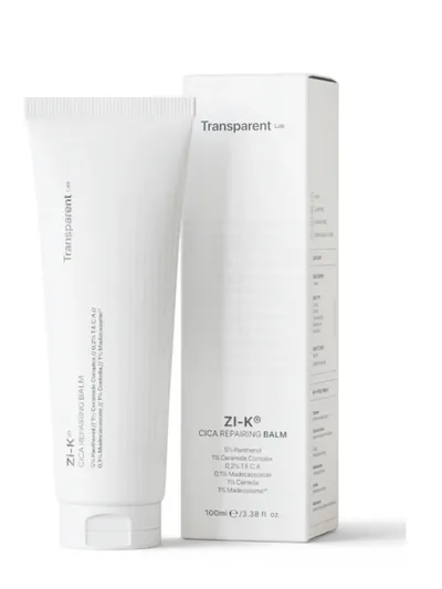 Transparent Lab Zi-K, Cica Repairing Balm (Regenerujący balsam z wąkrotką azjatycką)
